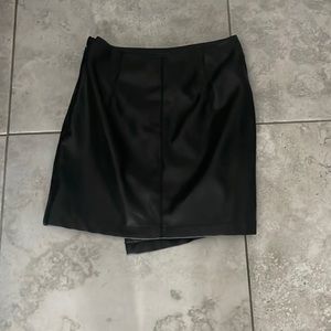 Black Leather Skirt